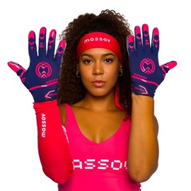 MASSOV Smile ERA 9.0s Limited Edition Football Gloves - Men’s Football Receiver Gloves with Sticky ProTac Palms & MassovMesh for Superior Breathability & Durability (Small)