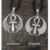 Kiss of Leather Ankh Pendant 925 Sterling Silver No. 409,