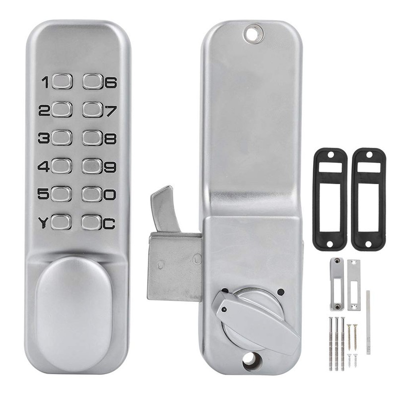 1‑11 Digitals Mechanical Password Door Lock Set, Zinc Alloy Sliding