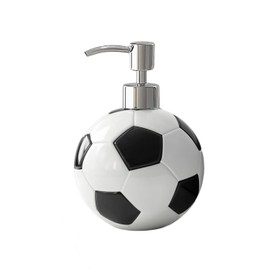 SOCOSY Ceramic Football Soap Dispenser, Hand Soap Dispenser with Pump, Liquid Hand Soap Bottle for Kitchen Bathroom