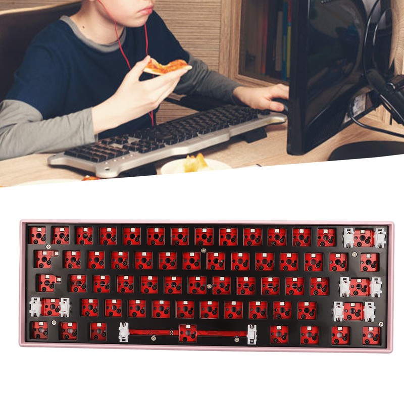 61 Keys Mechanical Keyboard DIY Kit Support Wireless 2.4G BT