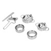 10PCS Stainless Steel Dumpling Maker Dumpling Mold Set and Cutter