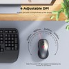MEETION New Ergonomic Keyboard and Mouse Wireless Combo, Wave Keys