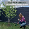Tree Stake Kit, Heavy Duty Tree Stake Kits Include 3