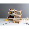 3 Tier Fruit Basket, Ceramic Fruit Bowl for Kitchen Counter,