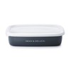 Dean & Deluca Enameled Container, Charcoal Gray, Medium, 0.9 L