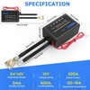 Kill Switch for Car 12V, Remote Battery Disconnect Switch 220A,