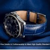 【OTTOODY】Watch Band Watch Strap 18mm 20mm 21mm 22mm Alligator Pattern