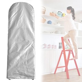 COOSOO Folding Ladder Cover Dustproof Ladder Protector Waterproof with Drawstring for Step Ladder Patio Garden Outdoor Household Ladder Storage Bag Silver
