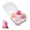 Cosmetishop Set De 4 Esponjas De Maquillaje Blender Con Estuche