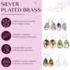 Silver Carats Gemstone Earrings Set for Women - Drop &