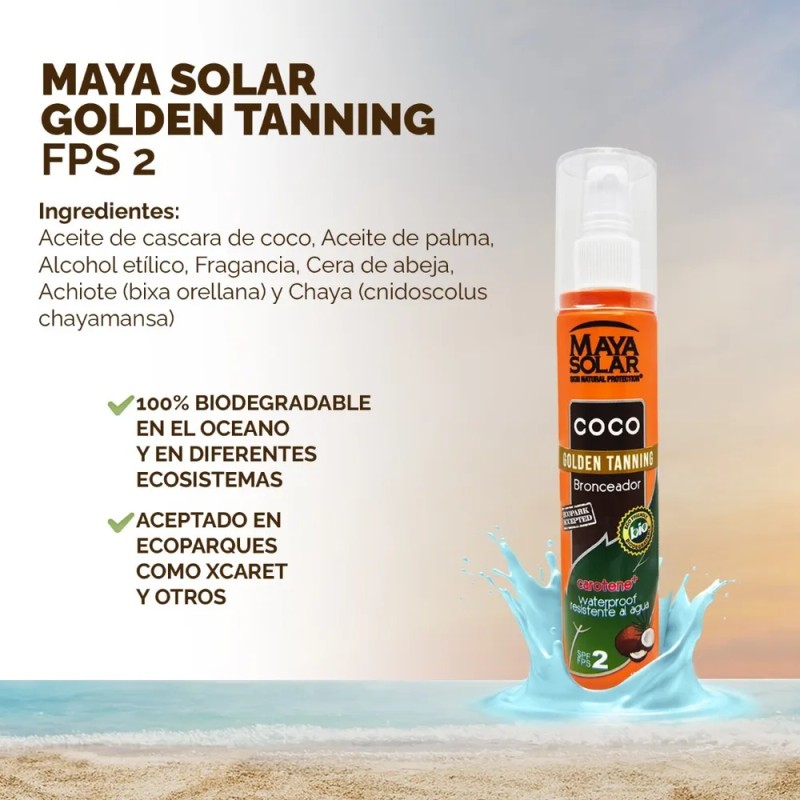 Bronceador Sport Coconut Biodegradable