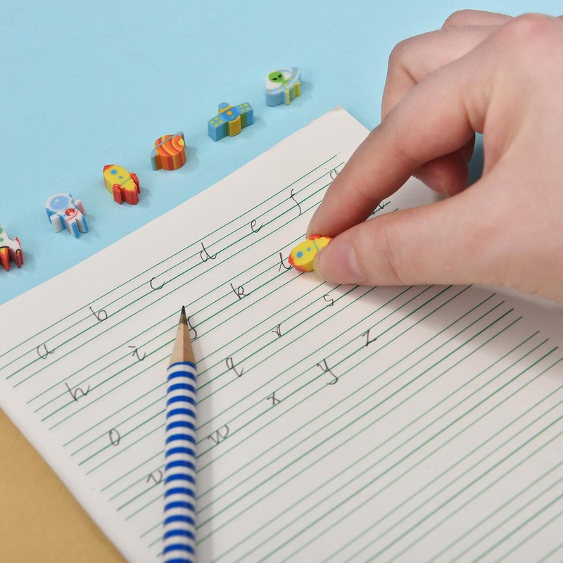 300PCS Mini Cute Pencil Erasers for Kids (Outer Space, Small)