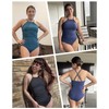 Holipick Women High Neck One Piece Swimsuit Tummy Control Bathing
