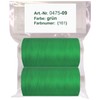 2 spools of 500 m sewing thread/synthetic thread, green, thread