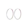 Elli Women's Hoop Earrings Rainbow Colourful Trend with Crystals in