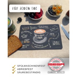 Papa Geschenk: Frühstücksbrettchen „Guten Morgen Papa“ - wertschätzendes Geburtstagsgeschenk für Papa, Geschenke für frischgebackenen Papa, Geschenk für Vater der schon alles hat