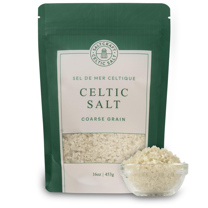 SALTCRAFT CELTIC SALT - Celtic Salt, Coarse Grain Crystals, Low