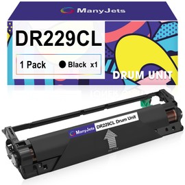 ManyJets DR229CL Drum Unit Replacement for Brother DR-229CL DR229 TN229XL Compatible for Brother MFC-L3780CDW,HL-L3220CDW HL-L3295CDW HL-L3300CDW MFC-L3720CDW HL-L3280CDW Printer(NOT Toner,Black)