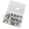 75Pcs Fishing Rod Tip Repair Kit Fishing Rod Guides Stainless