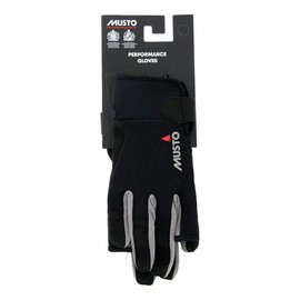 Musto 2018 Essential Sailing Long Finger Gloves in Black - Unisex - Great for Sailing All Year Round