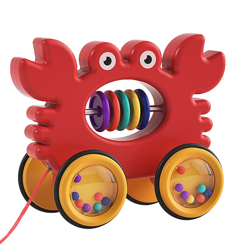 Kids Pull Along Pet Toy Cute Animal Pull Along Rolling