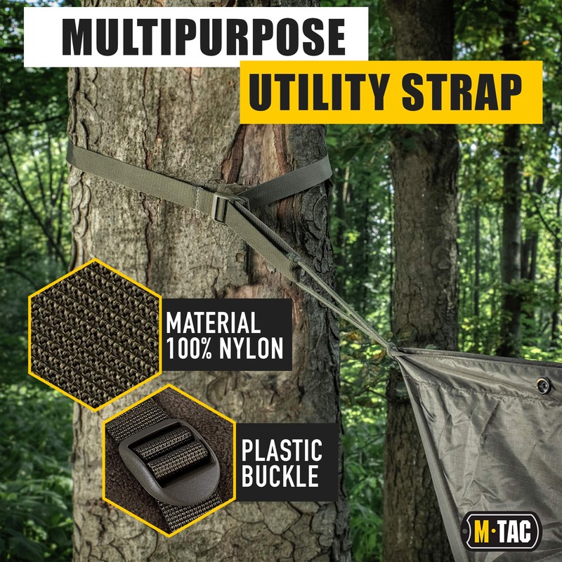 M-Tac Pack of 2x Utility Strap for Backpack Tactical Lashing
