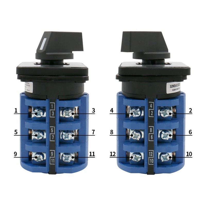 Baomain Universal Rotary Changeover Switch SZW26-63/0-3.3 660V 63A 4 Position