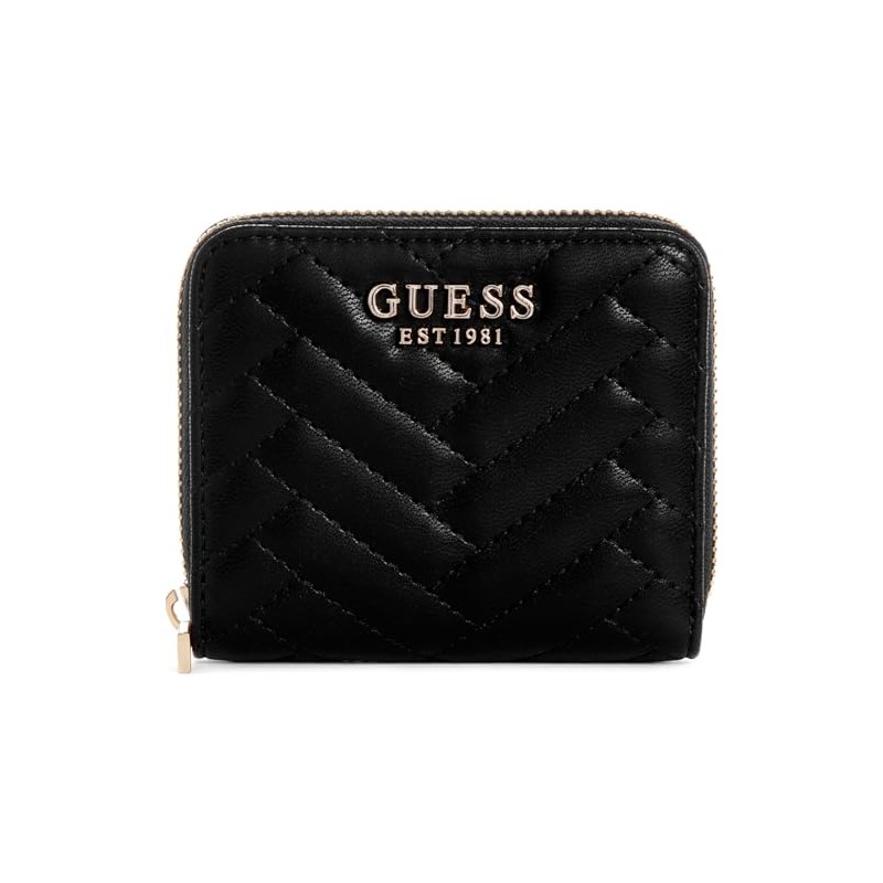 GUESS Anning Small Zip Wallet, black, Modern