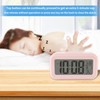 YUANRANER Digital Alarm Clock with Indoor Temperature, Battery Operated,Snooze Model,12/24H