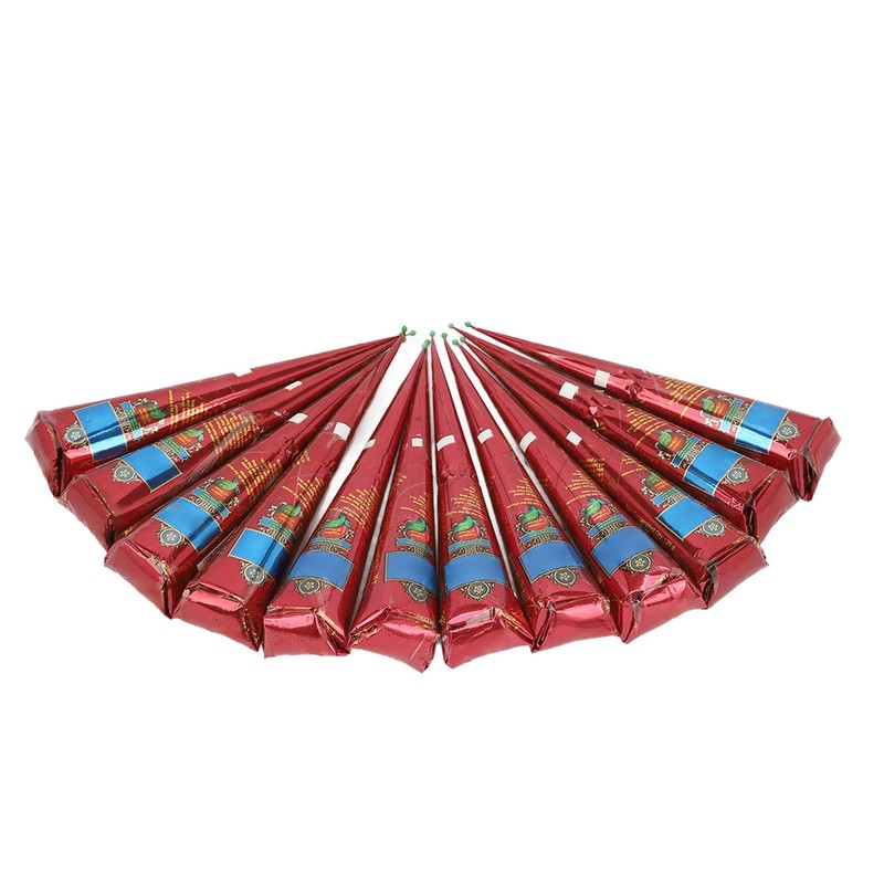 12PCS Temporary Tattoo Paste Waterproof Semi Permanent Tattoo Paste Cones