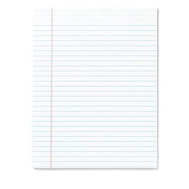 Office Depot Glue-Top Writing Pads, 8 1/2in. x 11in, Legal Ruled, 50 Sheets, White, Pack of 12 Pads, 99409