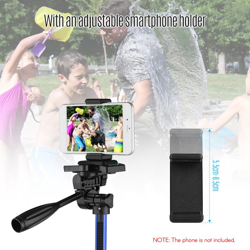 Andoer Lightweight Photography Tripod Stand Aluminum Alloy 3kg Load Capacity