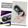 Operitacx 1set High Transparency Cassette Tape Storage Holders Stylish Clear
