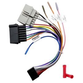 Aftermarket Radio Wiring Adapter Compatible with Chrysler 1984-2001/Dodge 1984-2001/Jeep 1997-2001, 16Pin Android Car Stereo Harness with SWC Reverse, Fits for Grand Cherokee Wrangler Ram Caravan