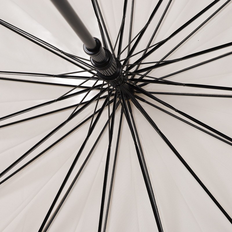 Large Umbrella Automatic Open 16 Ribs Waterproof with Cover Long