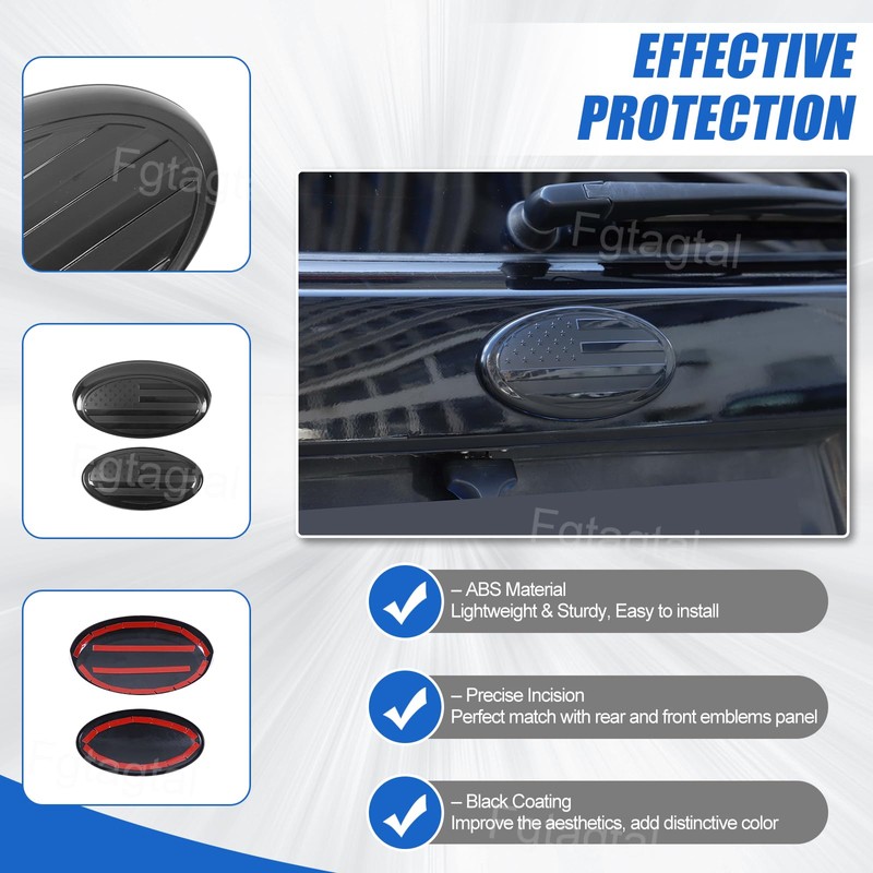 Rear and Front Emblems Trim Cover Fit for Subaru Forester