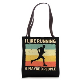 Cool Running For Men Dad Marathon Runner Cross Tote Bag
