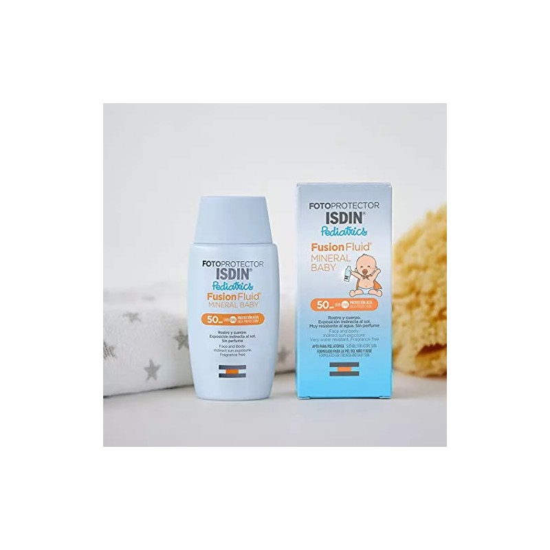 Isdin Fotoprotector Fusion Fluid Mineral Baby Pediatrics Spf