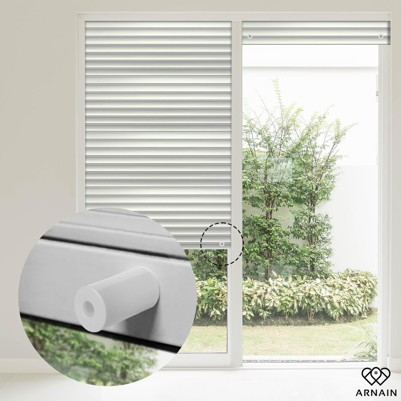 8 White Roller Shutter Stops 40 mm for PVC Roller