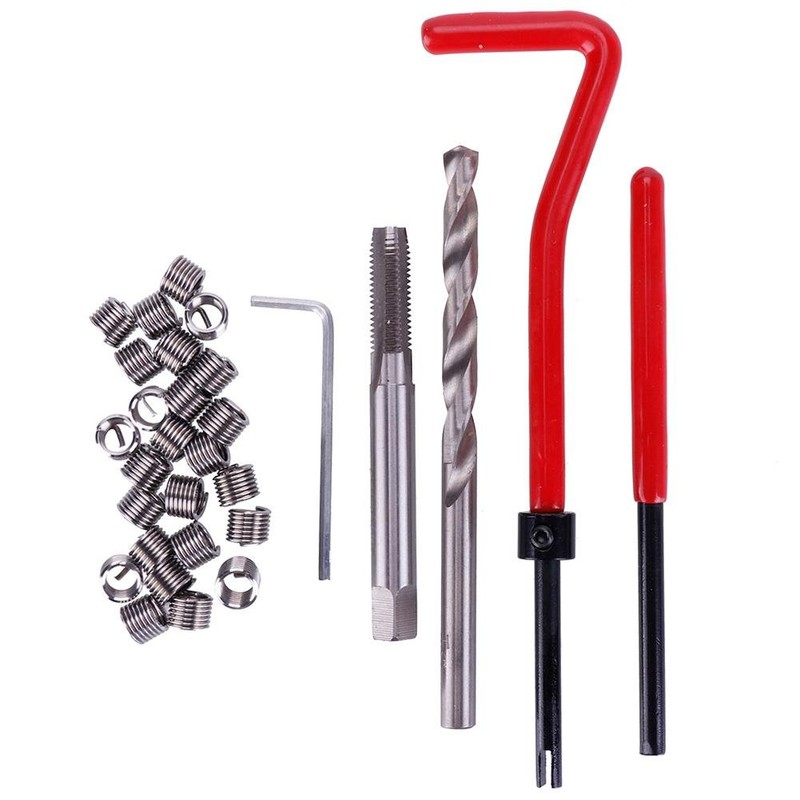 Teabelle 30pcs M6 Metric Thread Repair Insert Coil Helicoil for