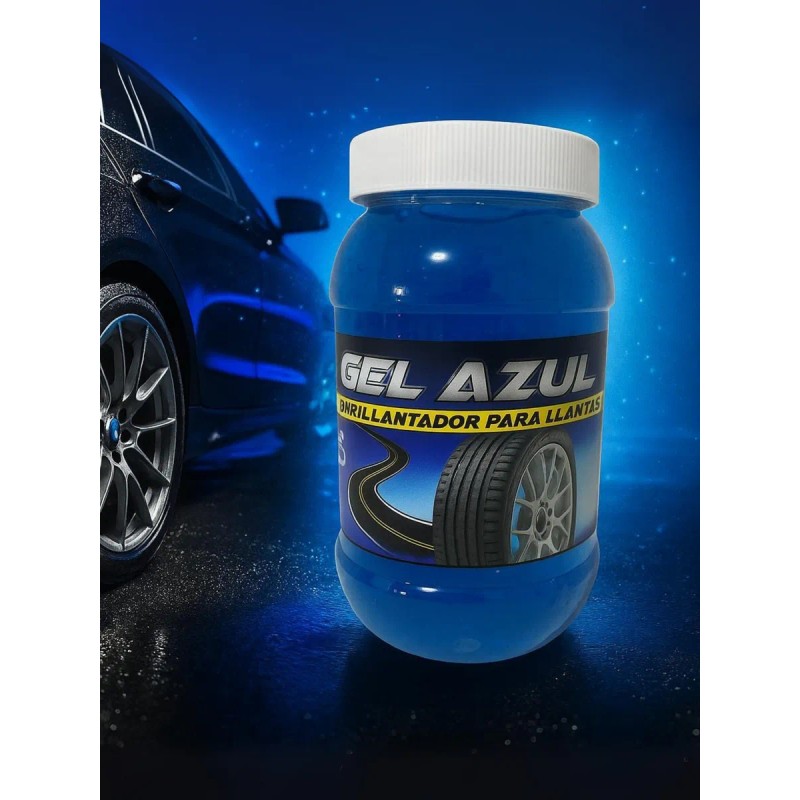 Gel Azul Abrillantador Para Llantas .500gms Quimicos Sulkan Azul