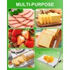 Prokitchen Replaceable Wire Cheese Slicer with Measuring Grids & Board,
