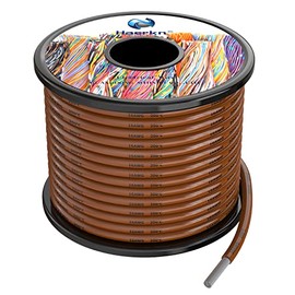 16awg Silicone Electrical Wire Cable 50ft Brown 16 Gauge Hookup Wires kit Stranded Tinned Copper Wire Flexible and Soft High Temperature Resistance