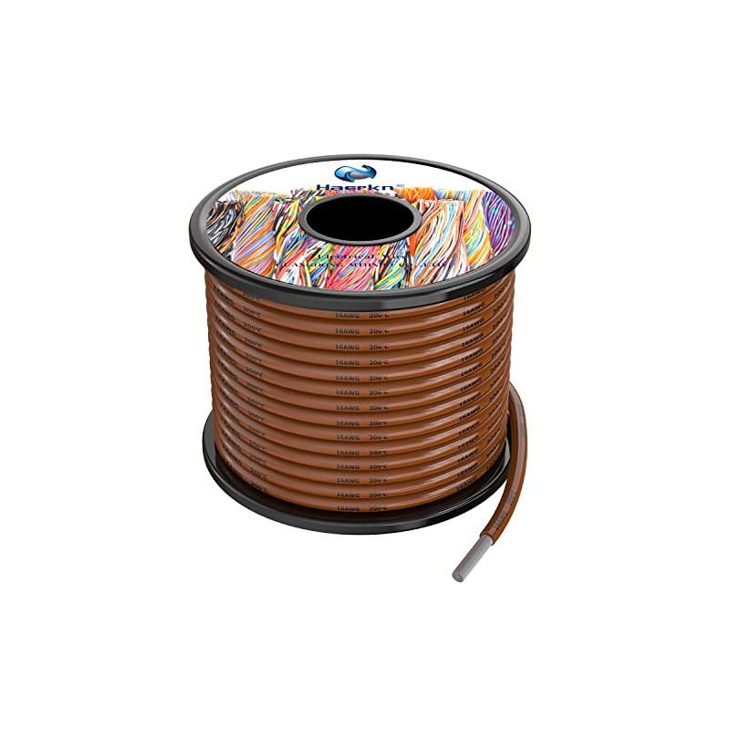 16awg Silicone Electrical Wire Cable 50ft Brown 16 Gauge Hookup
