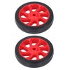 6in Compressor Wheels Replacement Set, 2Pcs 12mm Rubber Wheels for
