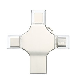 256GB 4-in-1 metal USB Flash drive Mobile phone computer dual-use Mini USB flash drive Support Type-C  USB iOS devices