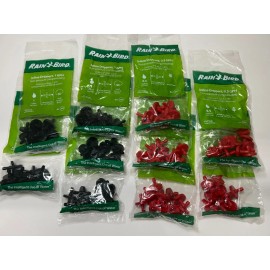 Rain Bird 100 Rain Bird Inline Dripper 0.5 GPH, 1 GPH  (10 bags of 10 drippers)  FREE TOOL