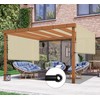 8' x 12' Pergola Shade Cover Replacement Canopy with Grommets