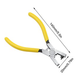 Watch Band Belt Punching Machine Leather Small Round Hole 2.0mm Hand Strip Wrist Yellow Puncher Repair Tool for Shoe Strap Dog Collars Craft Project Secured Hold